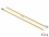 Delock Stainless Steel Cable Ties L 200 x W 4.6 mm yellow 10 pieces