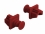 Delock Dust Cover for RJ45 jack 10 pieces red