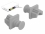 Delock Dust Cover for RJ45 jack 10 pieces grey