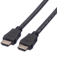 VALUE HDMI High Speed Cable + Ethernet, LSOH, M/M, black, 1 m