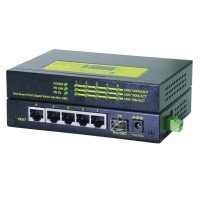 ROLINE Gigabit Industrial Switch, 5x RJ-45, 1x LC, managed