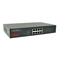 ROLINE PoE Fast Ethernet Switch, 130 W, 8 Ports