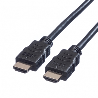 VALUE HDMI High Speed Cable + Ethernet, M/M, black, 2 m