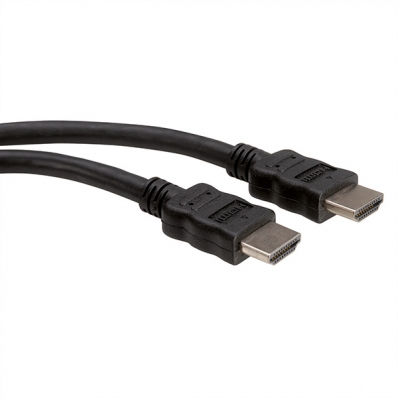 ROLINE HDMI High Speed Cable + Ethernet, LSOH, M/M, black, 2.0 m