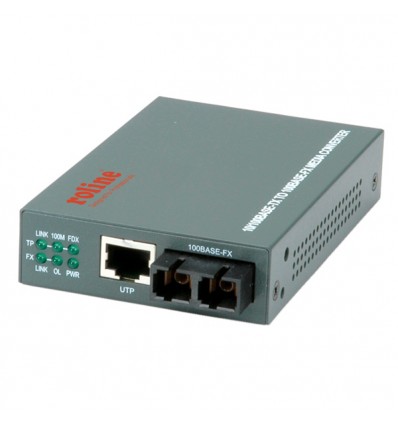 ROLINE RC-100FX/SC Fast Ethernet Converter, RJ-45 to SC, Loop-back