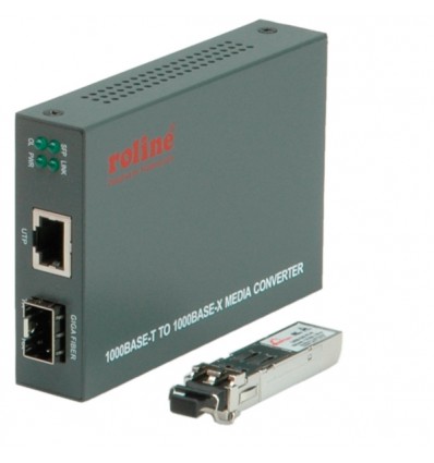 ROLINE Gigabit Converter, incl. GBIC, RJ-45 to LC