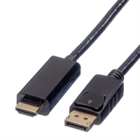 ROLINE DisplayPort Cable, DP - UHDTV, M/M, black, 5.0 m