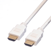 ROLINE HDMI High Speed Cable + Ethernet, M/M, white, 5 m