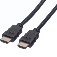 ROLINE HDMI High Speed Cable + Ethernet, M/M, black, 5 m