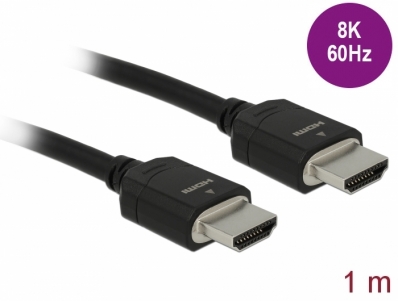 Delock High Speed HDMI Cable 48 Gbps 8K 60 Hz 1 m