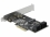 Delock 4 port SATA and 1 slot M.2 Key B PCI Express x4 Card - Low Profile Form Factor