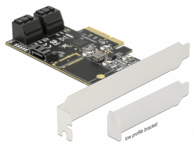 Delock 5 port SATA PCI Express x4 Card - Low Profile Form Factor