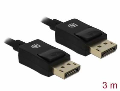 Delock Coaxial DisplayPort cable 8K 60 Hz 3 m