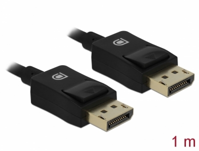 Delock Coaxial DisplayPort cable 8K 60 Hz 1 m