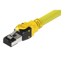 ROLINE S/FTP Patch Cord Cat.8, stranded, LSOH, yellow, 2 m