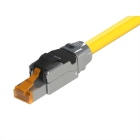 ROLINE S/FTP Patch Cord Cat.8, solid, LSOH, yellow, 2 m
