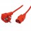 ROLINE Power Cable, straight IEC Connector, red, 1.8 m