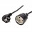 VALUE Extension Cable with 3P. Connectors, UTE Version, AC 230V, black, 3.0 m