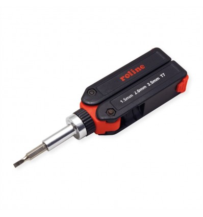 ROLINE Precision Ratchet Screwdriver Set, 9 in 1