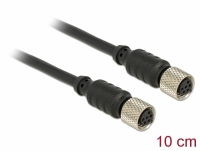 Navilock Cable M8 6 Pin Female to M8 6 pin Female waterproof 10 cm