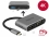 Delock USB Type-C™ Adapter to HDMI and VGA with USB 3.0 Port and PD