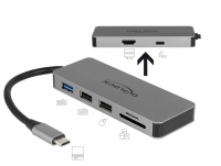 Delock USB Type-C™ Docking Station for Mobile Devices 4K - HDMI / Hub / SD / PD 2.0