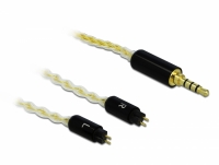 Delock Audio Cable 3.5 mm 4 pin stereo jack male to 2 x 2 pin male 1.25 m