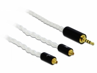 Delock Audio Cable 2.5 mm 4 pin stereo jack male to 2 x MMCX male 1.20 m