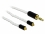Delock Audio Cable 3.5 mm 3 pin stereo jack male to 2 x MMCX male 1.20 m
