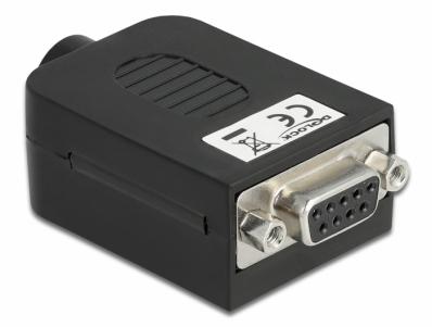 Delock Adapter Sub-D 9 pin female to Terminal Block 10 pin with Enclosure