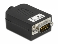 Delock Adapter Sub-D 9 pin male to Terminal Block 10 pin with Enclosure