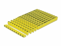 Delock Cable Marker Clips A-Z yellow 260 pieces