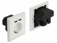 Delock Wall Socket with 2 x USB Type-A Charging Port 2.4 A
