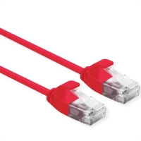 ROLINE UTP Data Center Patch Cord Cat.6A, LSOH, Slim, red, 2 m