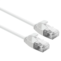 ROLINE UTP Data Center Patch Cord Cat.6A, LSOH, Slim, white, 0.15 m