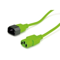 ROLINE Monitor Power Cable, IEC 320 C14 - C13, green, 0.8 m