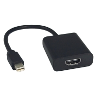 VALUE Cableadapter, Mini DisplayPort v1.4, HDR 10, Mini DP M - HDMI F