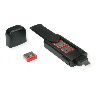 ROLINE USB Type A Port Blocker, 4x lock and 1x key