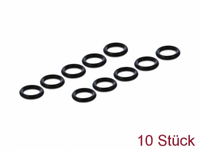 Navilock O-Ring Silicone for M8 6 Pin Plug black 10 pieces