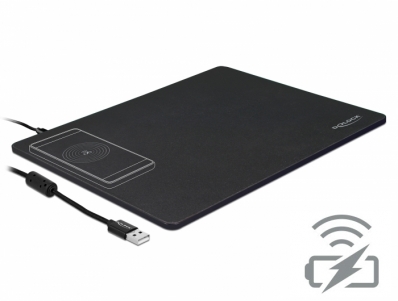 Delock USB Mouse Pad with Wireless Charging function