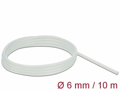 Delock Fiberglass Sleeving 10 m x 6 mm white