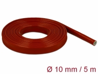 Delock Fire-Proof Sleeving Silicone-Coated 5 m x 10 mm red