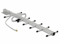 Delock LPWAN 806 - 896 MHz Yagi Antenna SMA plug 10 dBi fixed directional wall and pole mounting outdoor