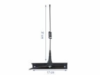 Delock LPWAN 868 MHz Antenna SMA plug 4.5 dBi fixed omnidirectional with connection cable RG-58 C/U 2.5 m outdoor black