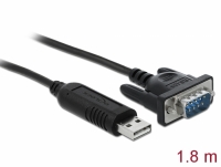 Delock Adapter USB 2.0 Type-A to 1 x Serial RS-485 DB9 with 15 kV ESD protection