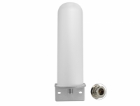 Delock LTE Antenna N jack 4 - 6 dBi 22 cm omnidirectional fixed pole mount white outdoor