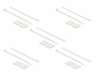 Delock Cable Tie Mount 28 x 28 mm with Cable Tie L 300 x W 3.4 mm white