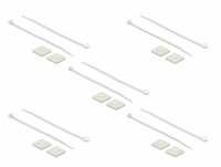 Delock Cable Tie Mount 25 x 25 mm with Cable Tie L 150 x W 3.6 mm white