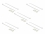 Delock Cable Tie Mount 20 x 20 mm with Cable Tie L 100 x W 2.5 mm white