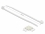 Delock Cable Tie Mount 20 x 20 mm with Cable Tie L 100 x W 2.5 mm white